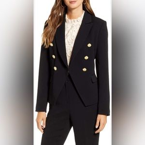 Rachel Parcell Black Blazer with Military Buttons Sz S NEW w Tags